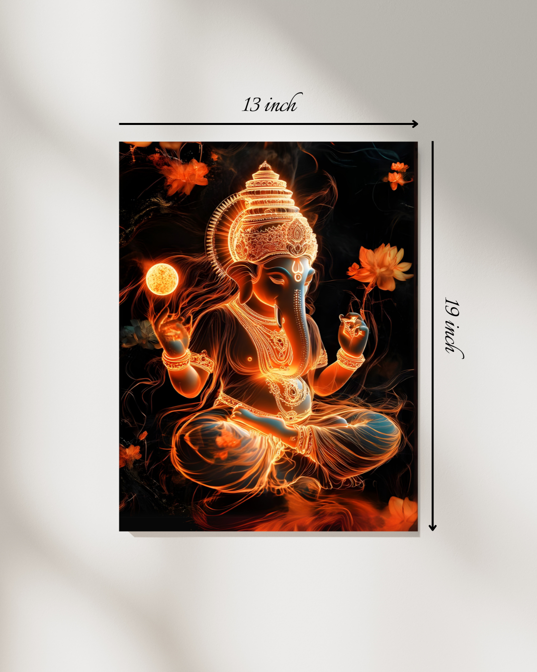 Lord Ganesh Canvas Print – High Quality Hindu God Wall Art