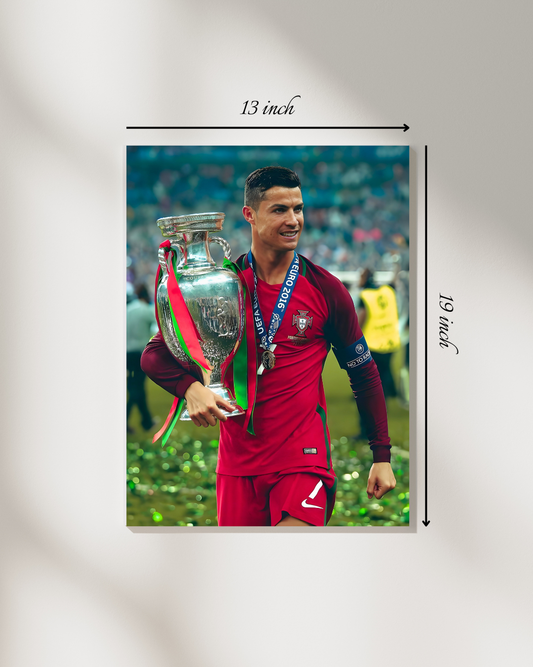 Cristiano Ronaldo Euro Cup 2016 Winner Canvas Print – High Quality Wall Art