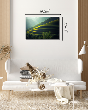 Paddy farm Canvas Print – Beautiful Nature Canvas Print