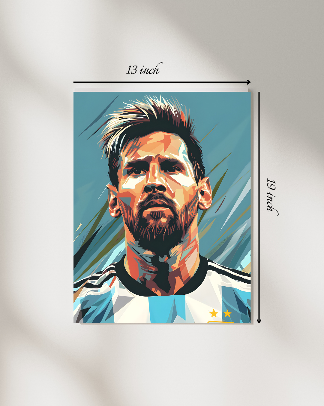 Lionel Messi Abstract Art Canvas Print – High Quality Wall Art